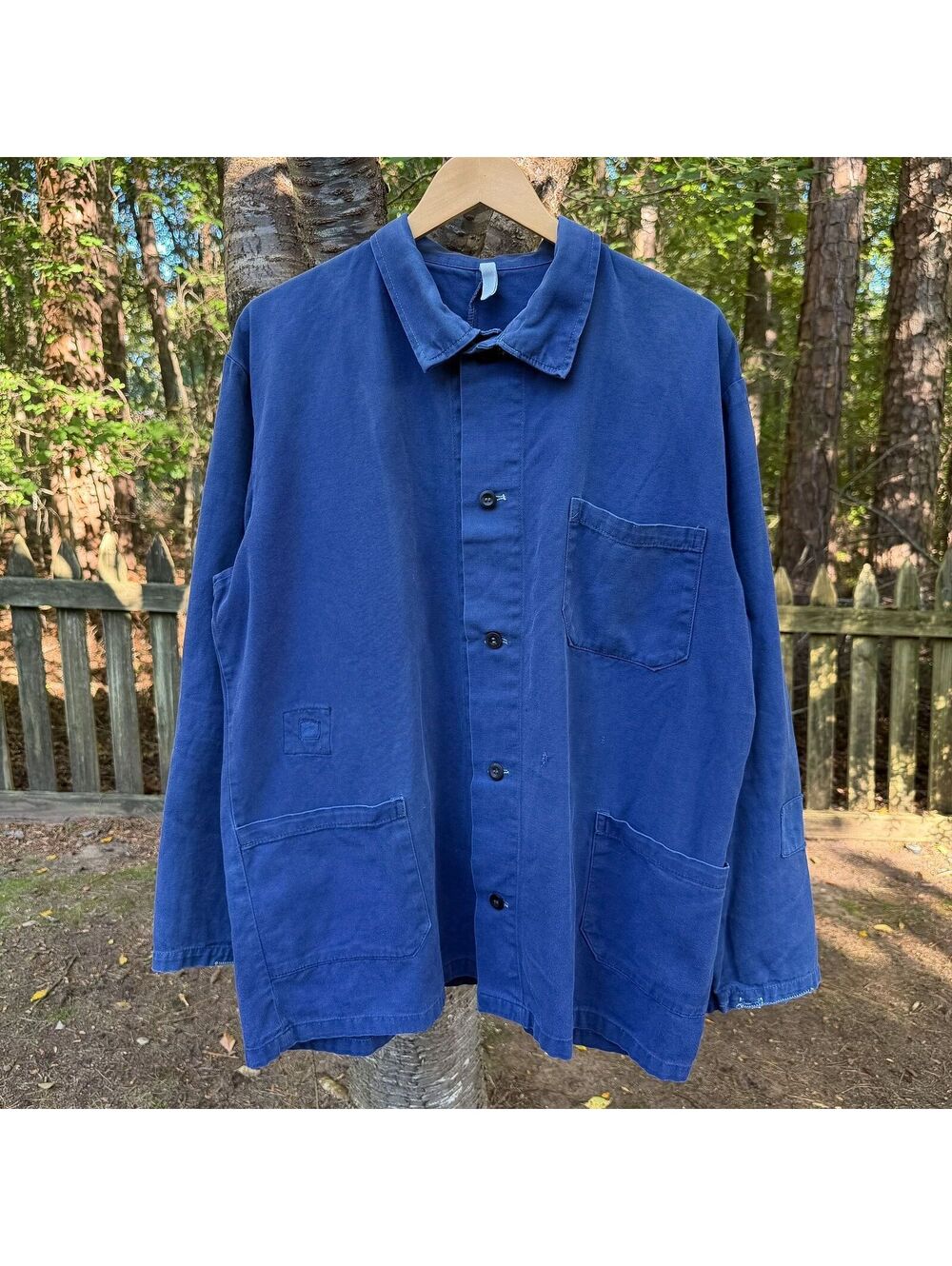 Vintage French Chore Coat Blue • X-Large